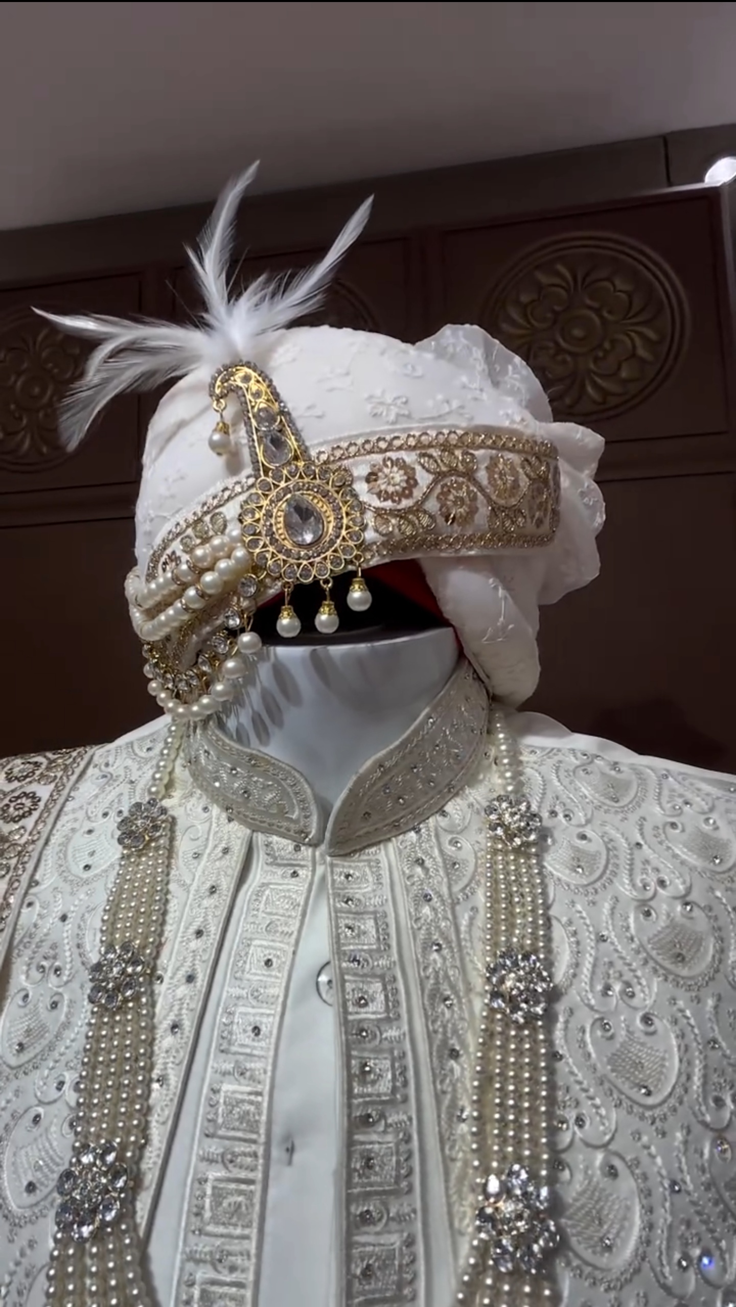 Beautiful Sherwani - Kulla - Inner Suit - Shoes - Complete Package